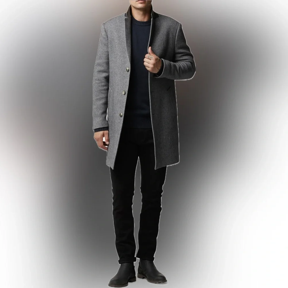 [NWT] Rodd & Gunn, Calton Hill Wool Blend Coat, ASH, Small *Italian Wool* - Picture 5 of 5